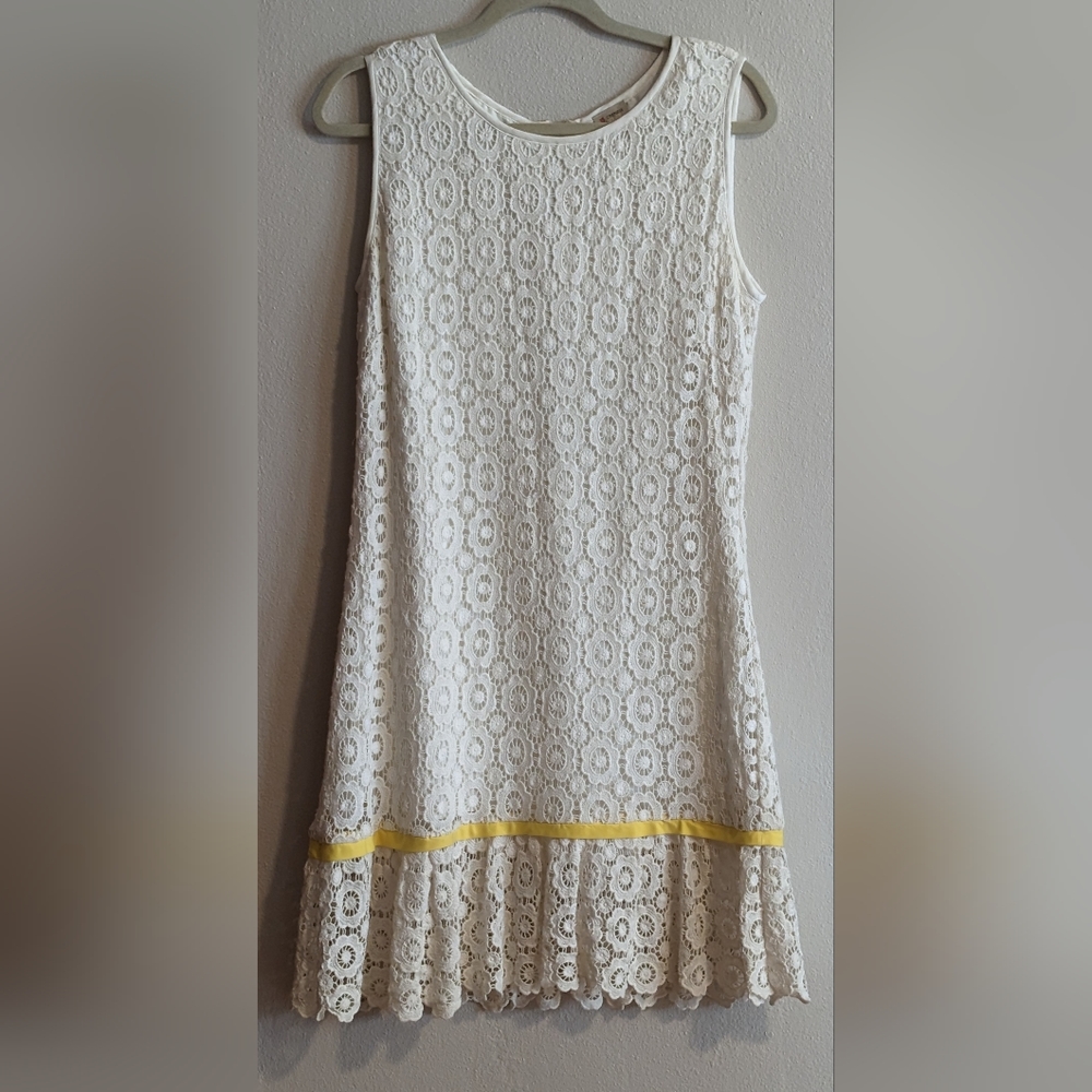 Cremieux Lace Dress, Mid Length, Sleeveless, Size 12